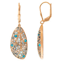 Orecchini in argento con Apatite Blu (KM by Juwelo)