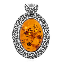 Ciondolo in argento con Ambra Baltica