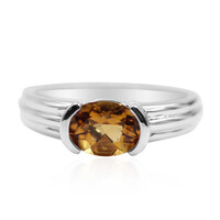 Anello in argento con Scapolite Cognac