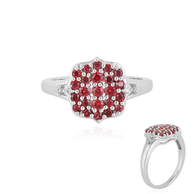 Anello in argento con Rubino Tanzania