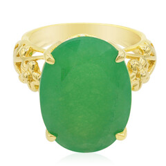 Anello in argento con Giada