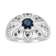 Anello in argento con Zaffiro Blu (Annette classic)