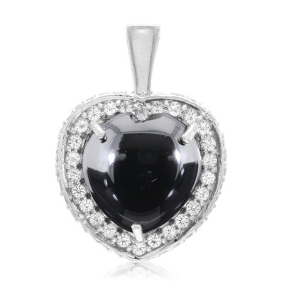 Ciondolo in argento con Ematite Nera