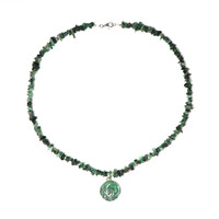 Collana in argento con Smeraldo Zambia (Riya)