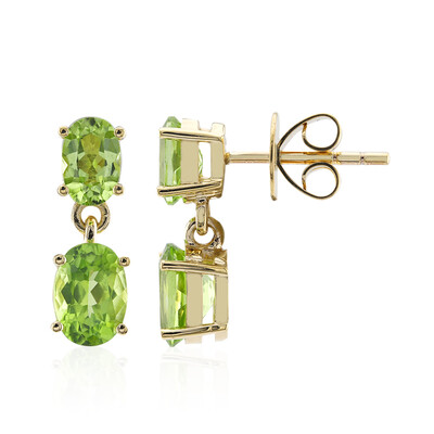 Orecchini in oro con Peridoto Wagogo