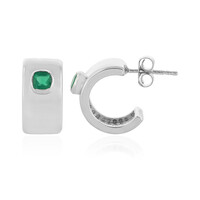 Orecchini in argento con Onice Verde