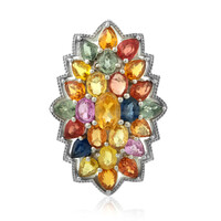 Anello in argento con Citrino