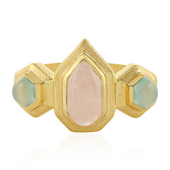 Anello in argento con Quarzo Rosa