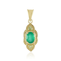 Ciondolo in argento con Onice Verde
