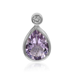 Ciondolo in argento con Ametista Rose de France