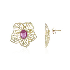 Orecchini in oro con Zaffiro Rosa del Madagascar (Ornaments by de Melo)