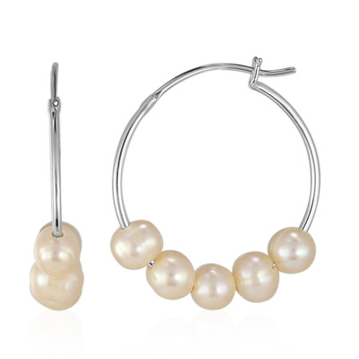 Orecchini in argento con Perla di Acqua Dolce (TPC)