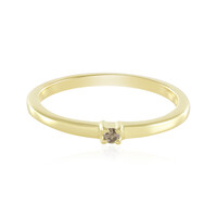 Anello in argento con Diamante Champagne I3