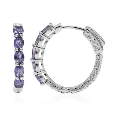 Orecchini in argento con Iolite