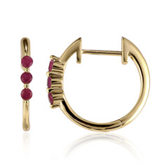 Orecchini in oro con Berillo Rosso
