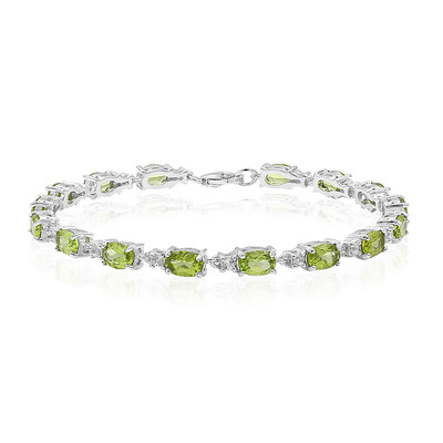 Bracciale in argento con Peridoto della Birmania