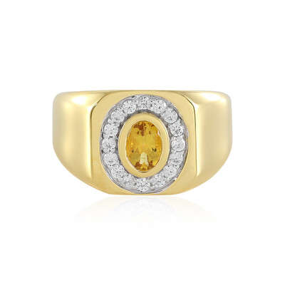 Anello in argento con Berillo Giallo