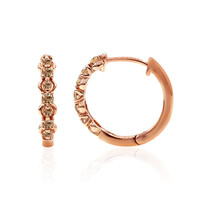 Orecchini in oro con Diamante Rose de France SI1 di Argyle