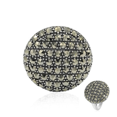 Anello in argento con Marcassite