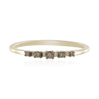 Anello in oro con Diamante Champagne SI2