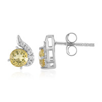 Orecchini in argento con Berillo Giallo
