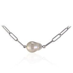 Collana in argento con Perla di Acqua Dolce (TPC)