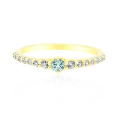 Anello in oro con Tormalina Paraiba Nigeriana