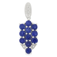 Ciondolo in argento con Zaffiro Blu