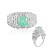 Anello in argento con Smeraldo Russo