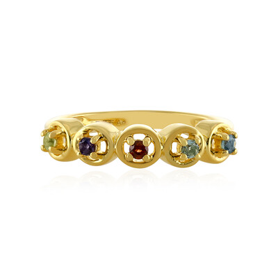 Anello in argento con Topazio Blu Londra