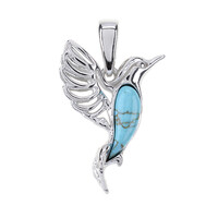 Ciondolo in argento con Turchese