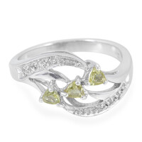 Anello in argento con Apatite Xia