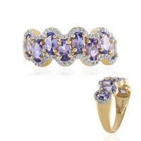Anello in argento con Tanzanite