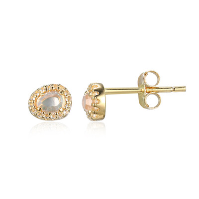 Orecchini in argento con Quarzo Rosa