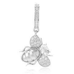 Ciondolo in argento con Topazio Bianco (Dallas Prince Designs)
