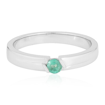 Anello in argento con Smeraldo Colombiano