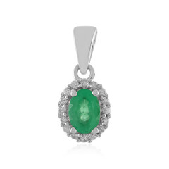 Ciondolo in argento con Smeraldo Etiope