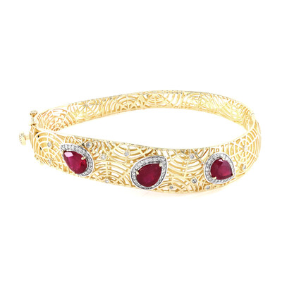 Bracciale in oro con Rubino del Madagascar (Ornaments by de Melo)