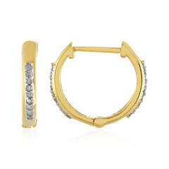 Orecchini in argento con Diamante I4 (J)