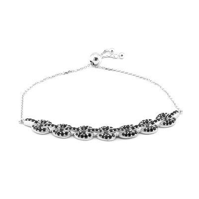 Bracciale in argento con Spinello Nero