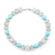 Bracciale in argento con Turchese Sleeping Beauty (KM by Juwelo)