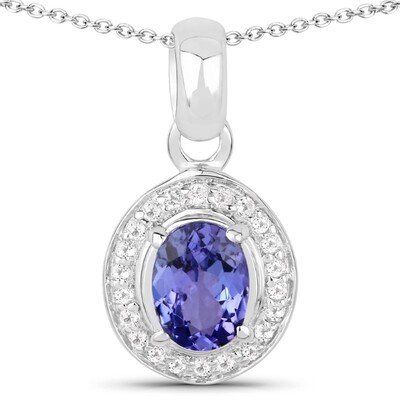 Collana in argento con Tanzanite