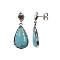 Orecchini in argento con Larimar