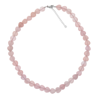 Collana in argento con Quarzo Rosa