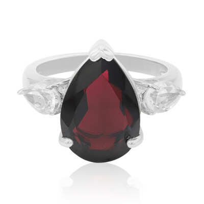Anello in argento con Granato d’India