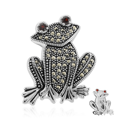 Spilla in argento con Granato