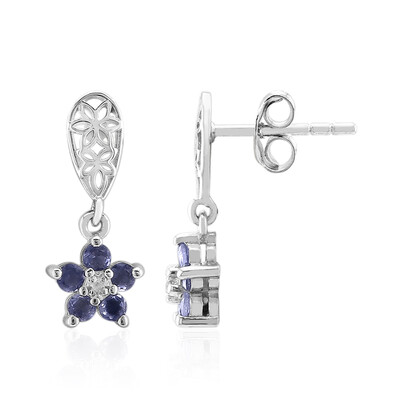 Orecchini in argento con Iolite