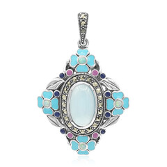 Ciondolo in argento con Calcedonio