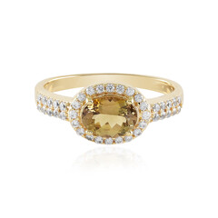 Anello in argento con Tanzanite Gialla (non riscaldata)
