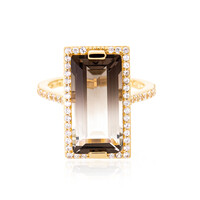 Anello in argento con Quarzo Bicolore
